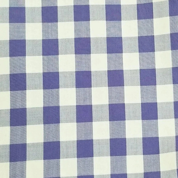 J Crew Medium Lightweight Button Down Purple White Check Mens Long Sleeve Cotton - Picture 4 of 7